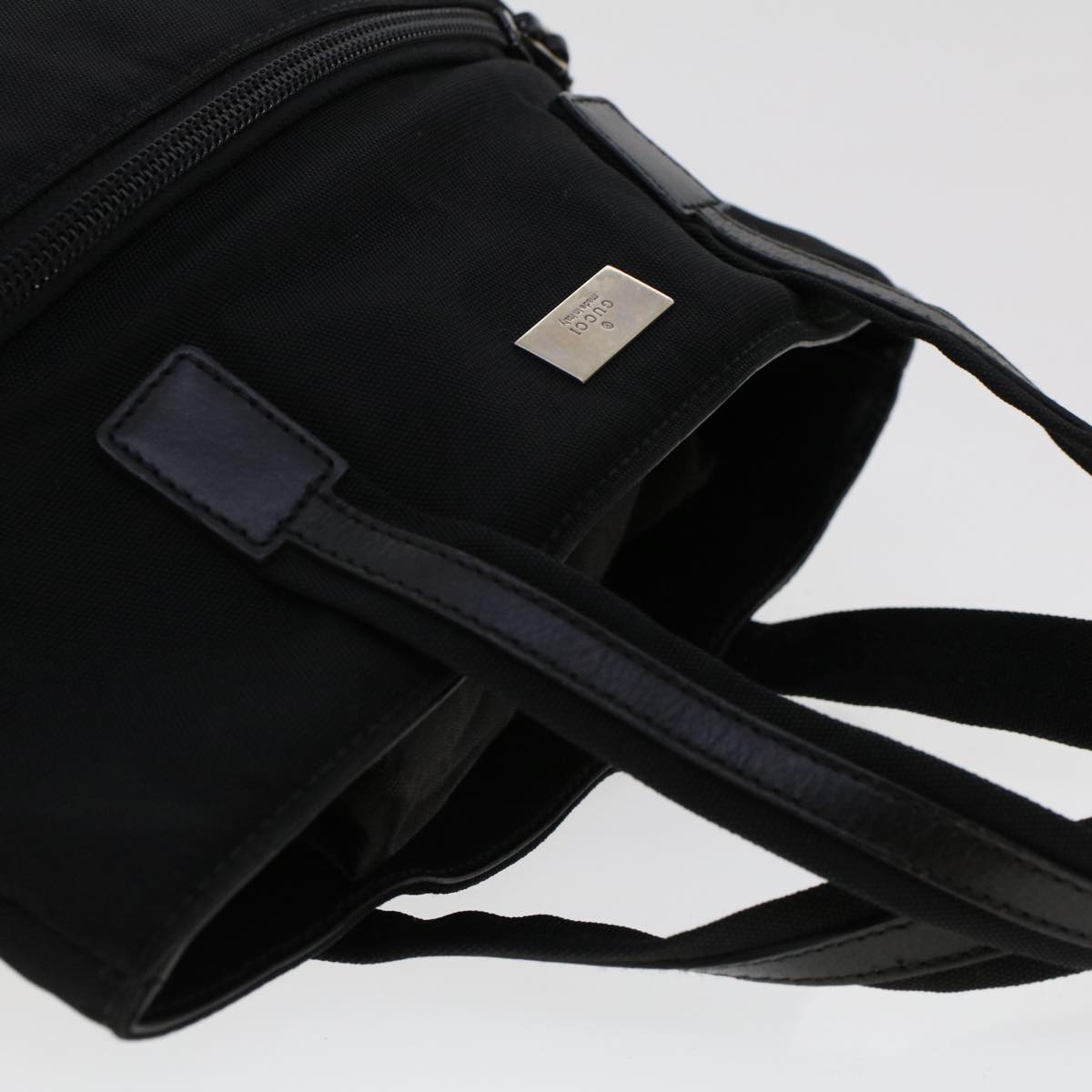 GUCCI Hand Bag Nylon 3Set Black Beige bs6513