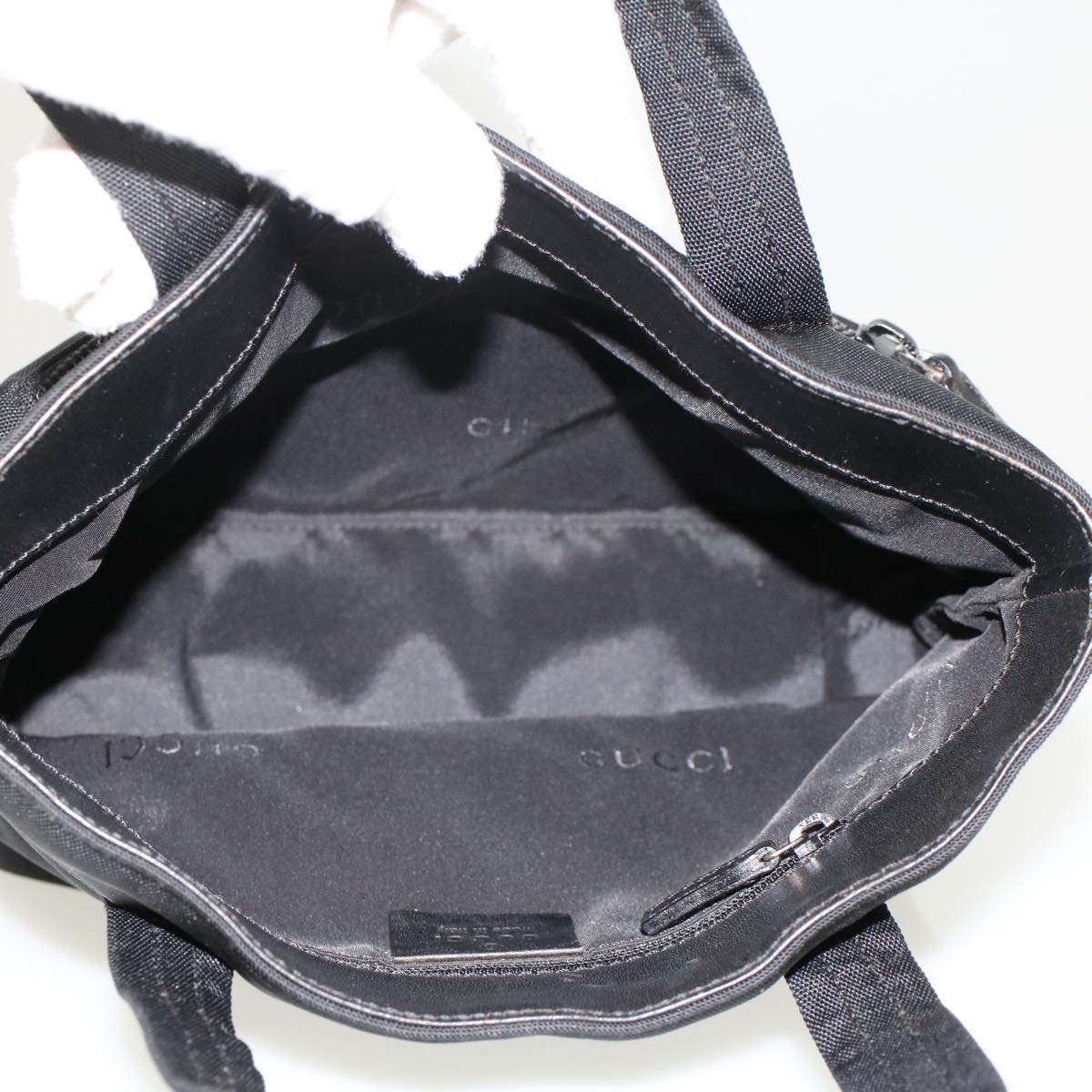 GUCCI Hand Bag Nylon 3Set Black Beige bs6513