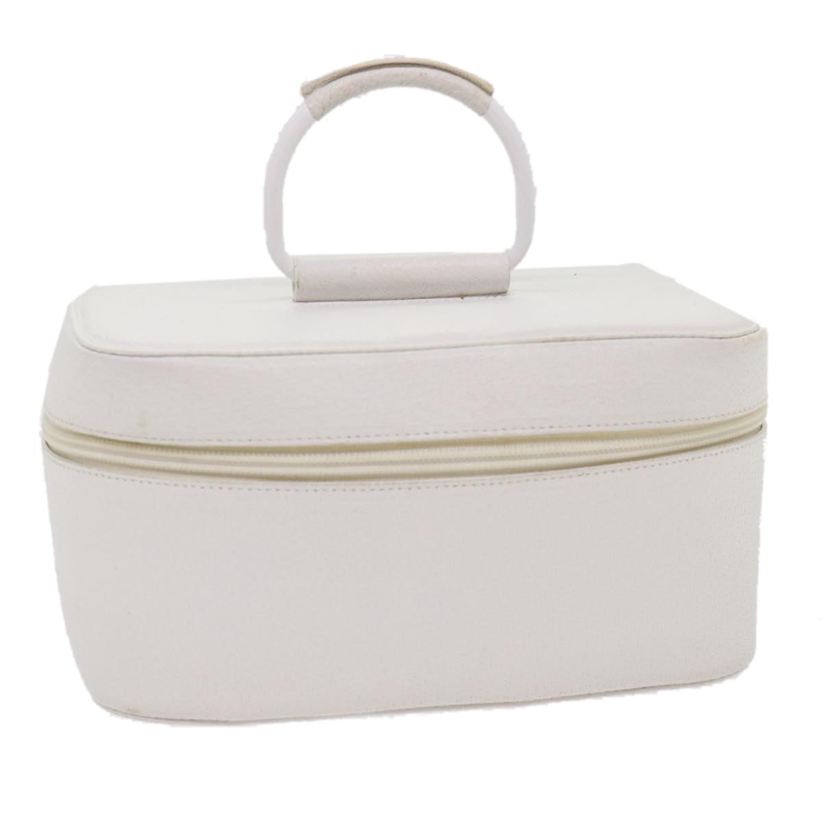 GUCCI Vanity Cosmetic Pouch Leather White 039•1705•0710 bs6557