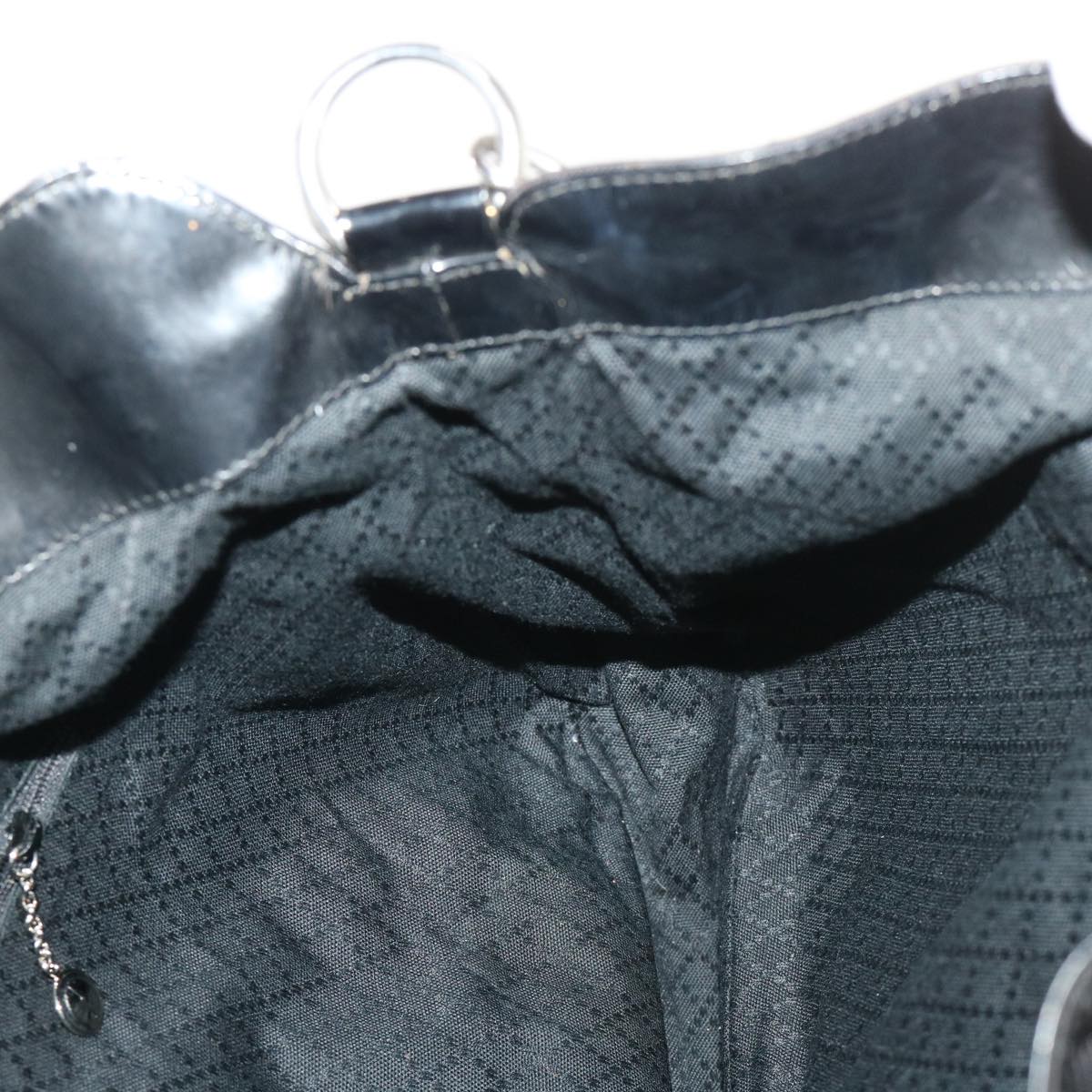 GUCCI Bamboo Shoulder Bag Canvas 2way Black bs6613