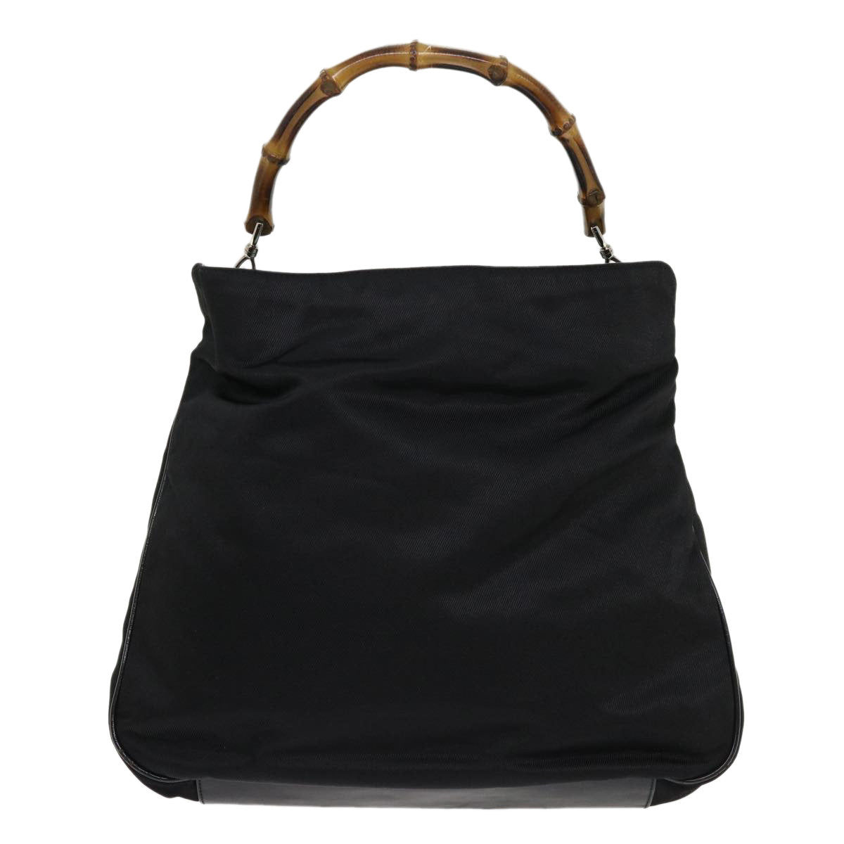 GUCCI Bamboo Shoulder Bag Canvas 2way Black bs6613