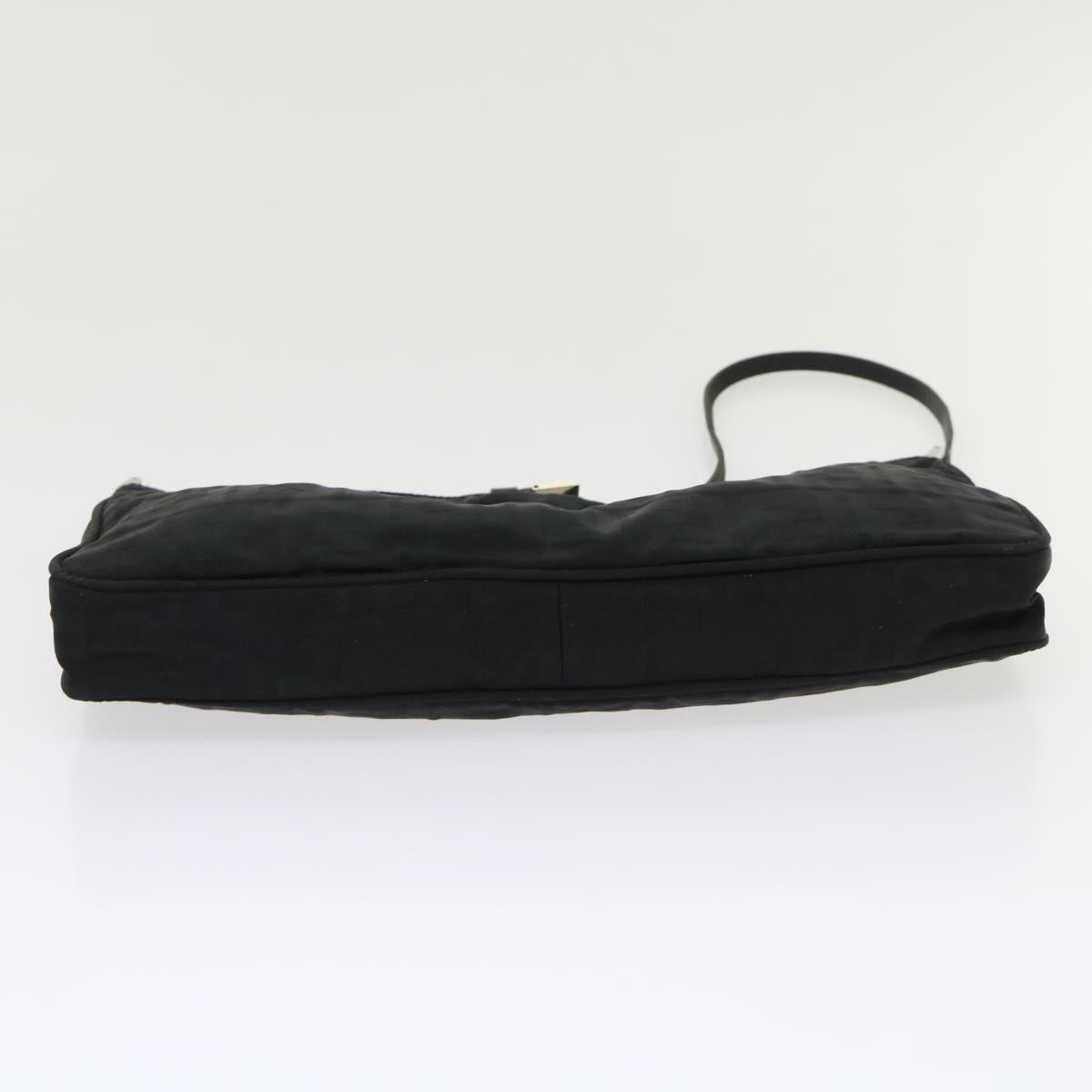 FENDI Zucca Canvas Shoulder Bag Black bs6666