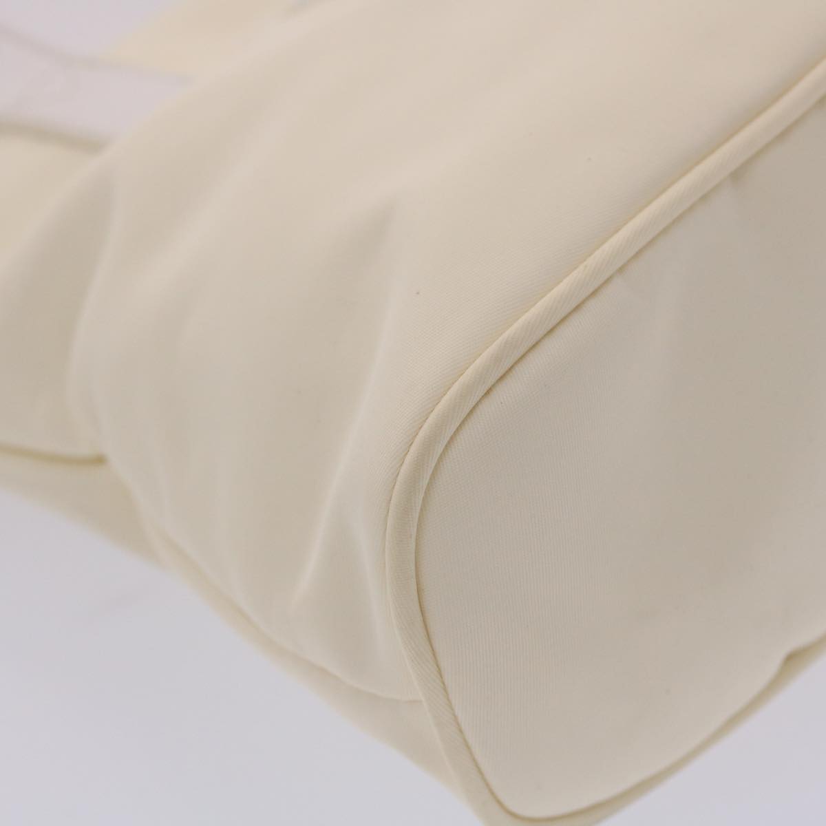 FENDI Hand Bag Nylon 2way White bs6739