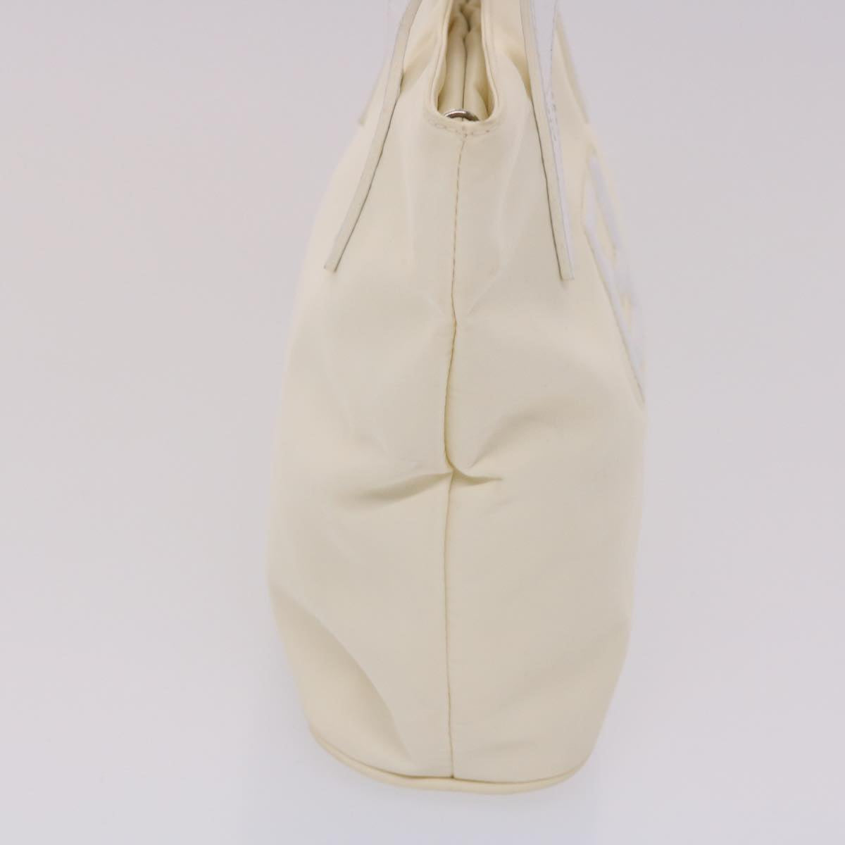 FENDI Hand Bag Nylon 2way White bs6739