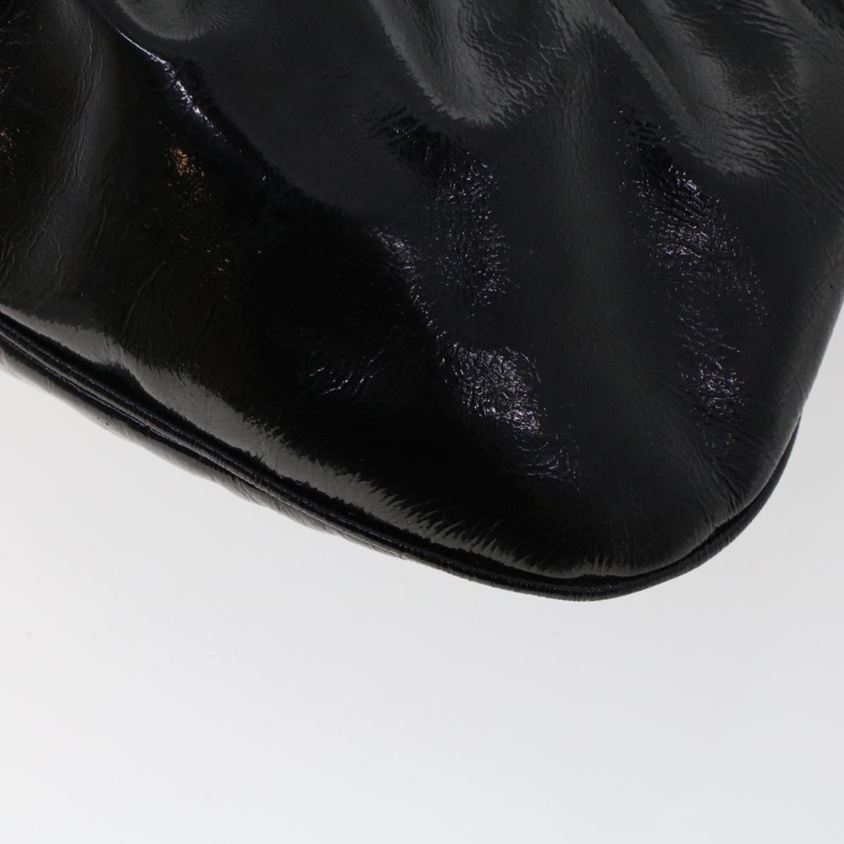 FENDI Hand Bag Patent leather Black bs6771