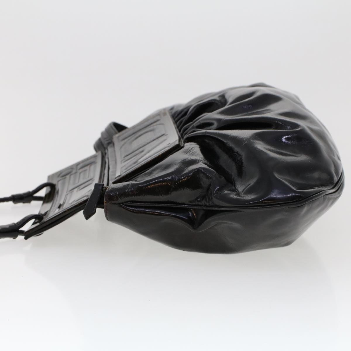 FENDI Hand Bag Patent leather Black bs6771