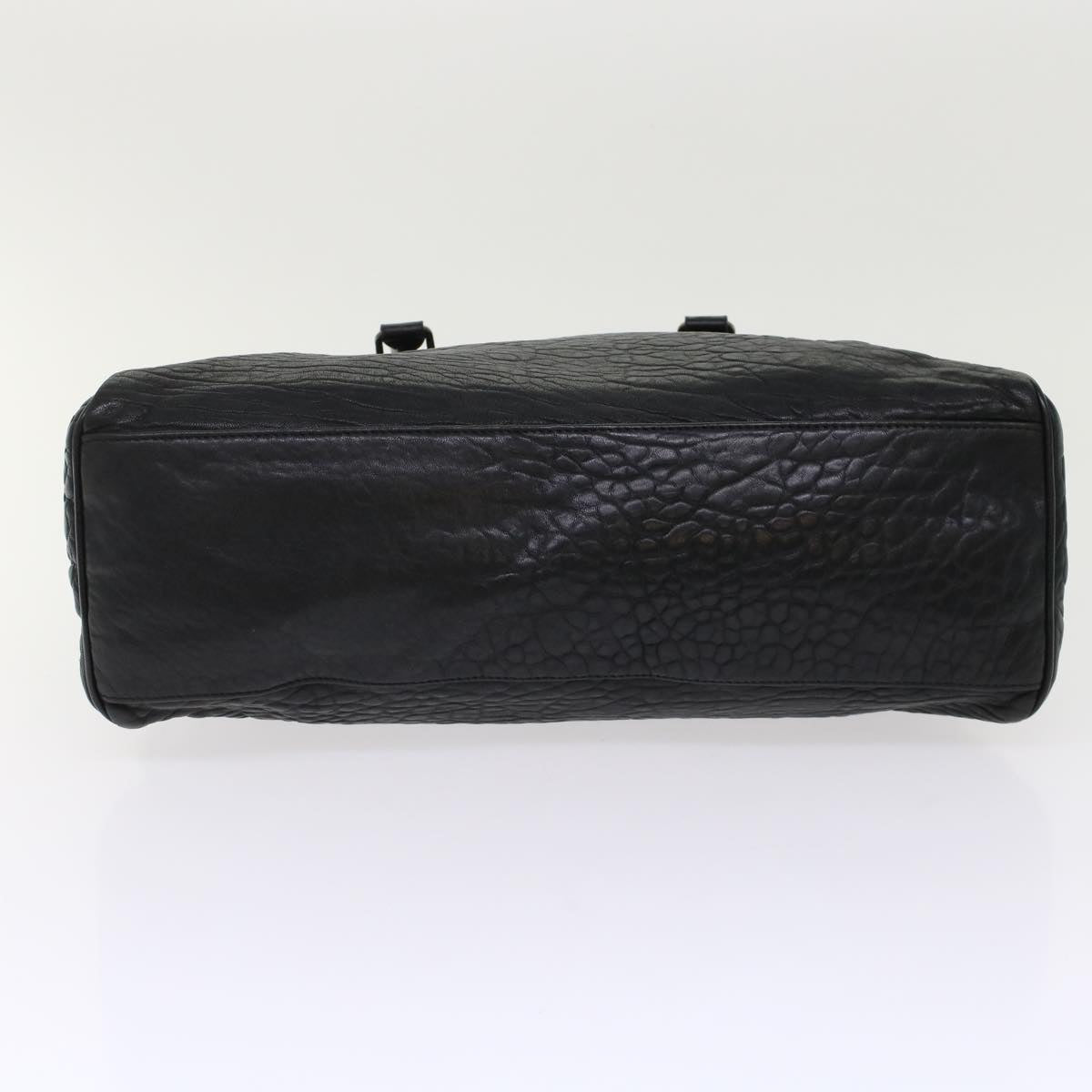 FENDI Shoulder Bag Leather Black bs6922