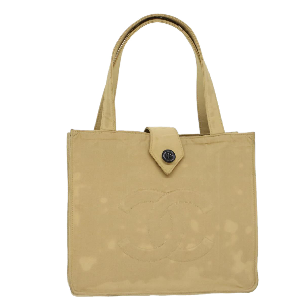 CHANEL Shoulder Bag Nylon Beige CC bs7114