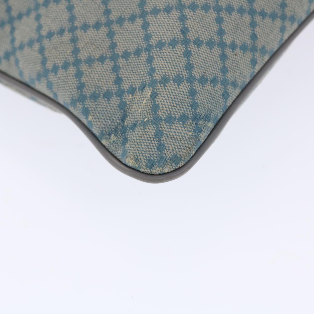 GUCCI Diamante Shoulder Bag PVC Leather Light Blue 295257 bs7152