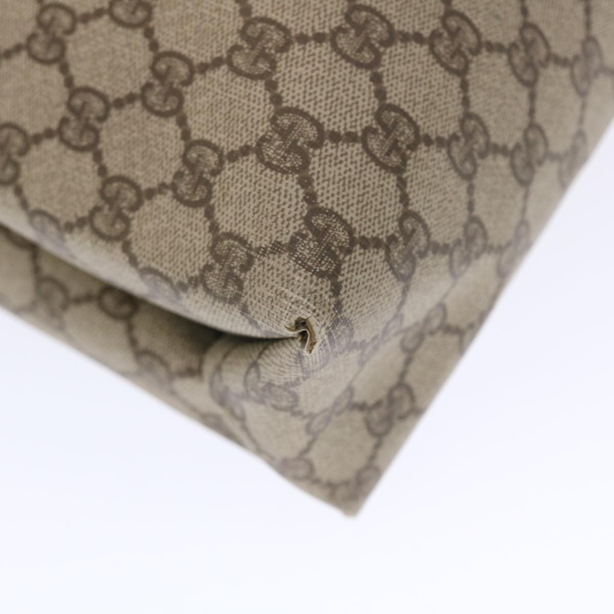 GUCCI GG Canvas Web Sherry Line Tote Bag Beige Red Green 39.02.091 bs7153