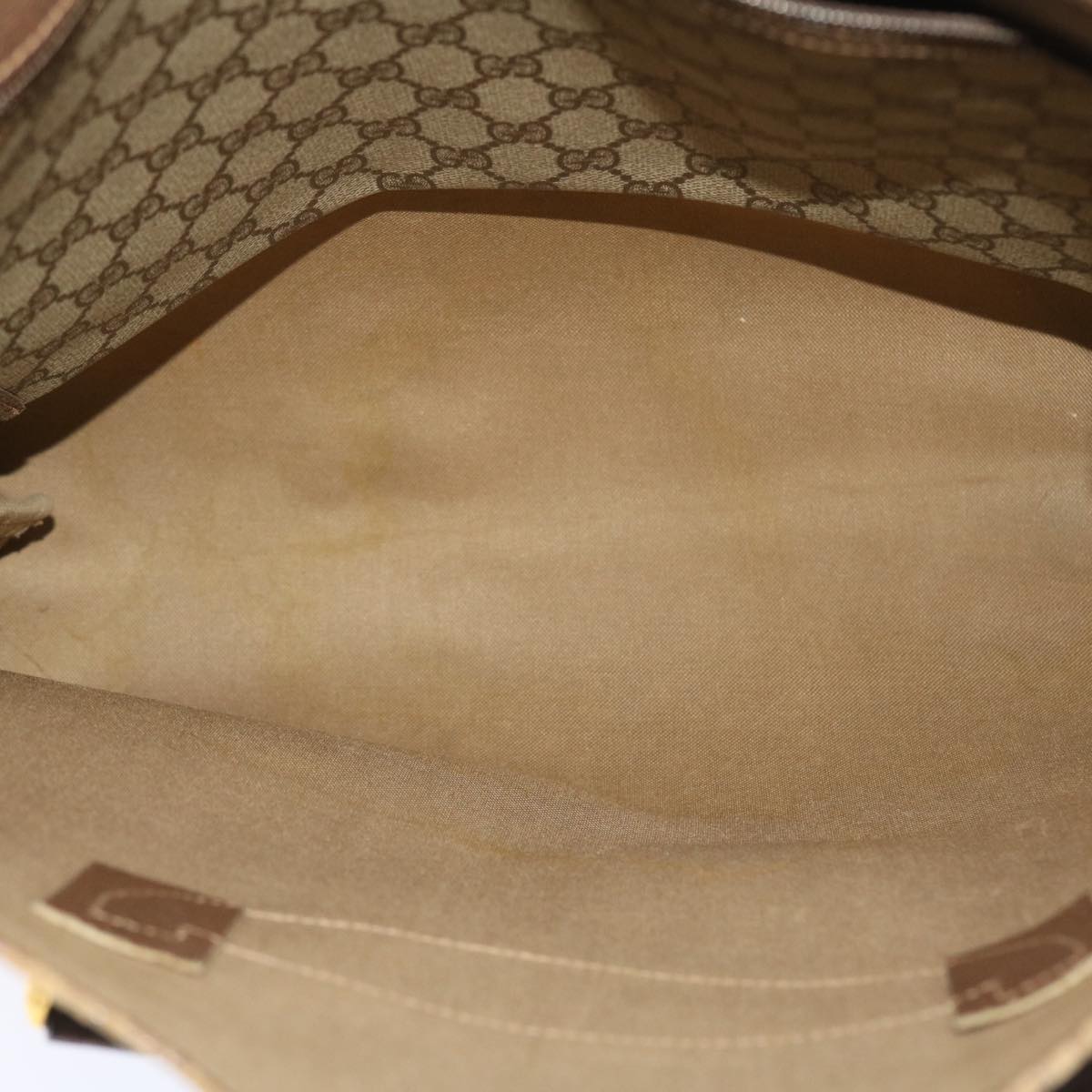 GUCCI GG Canvas Web Sherry Line Tote Bag Beige Red Green 39.02.091 bs7153