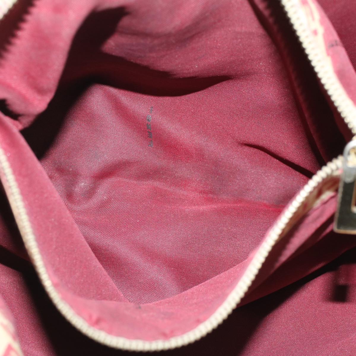 FENDI Zucchino Canvas Tote Bag Red bs7183