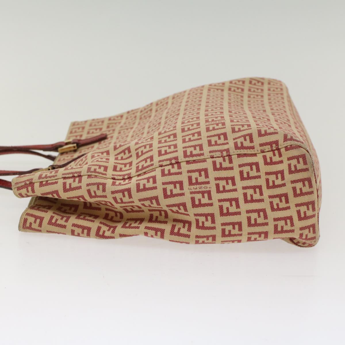 FENDI Zucchino Canvas Tote Bag Red bs7183