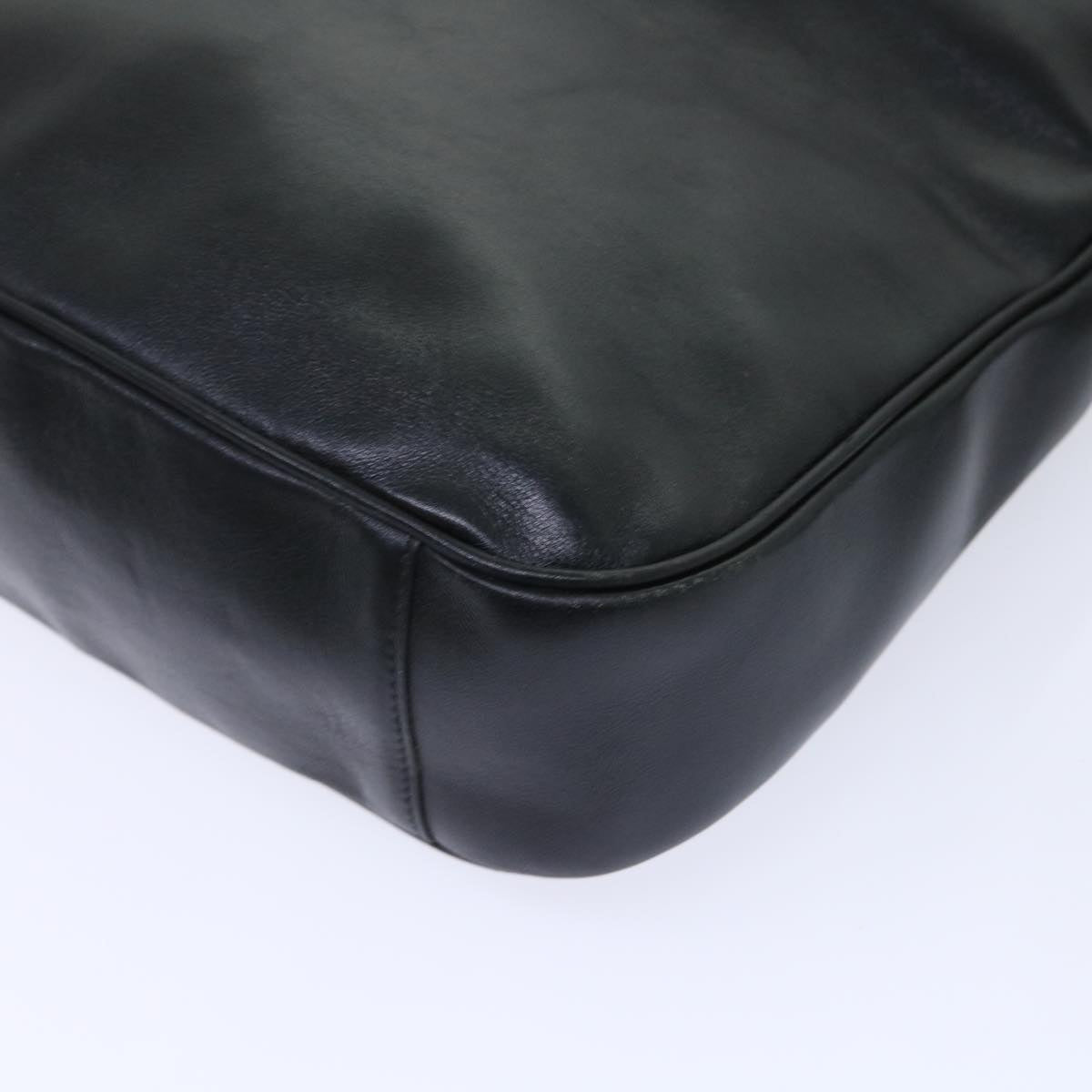 GUCCI Shoulder Bag Leather Black bs7234