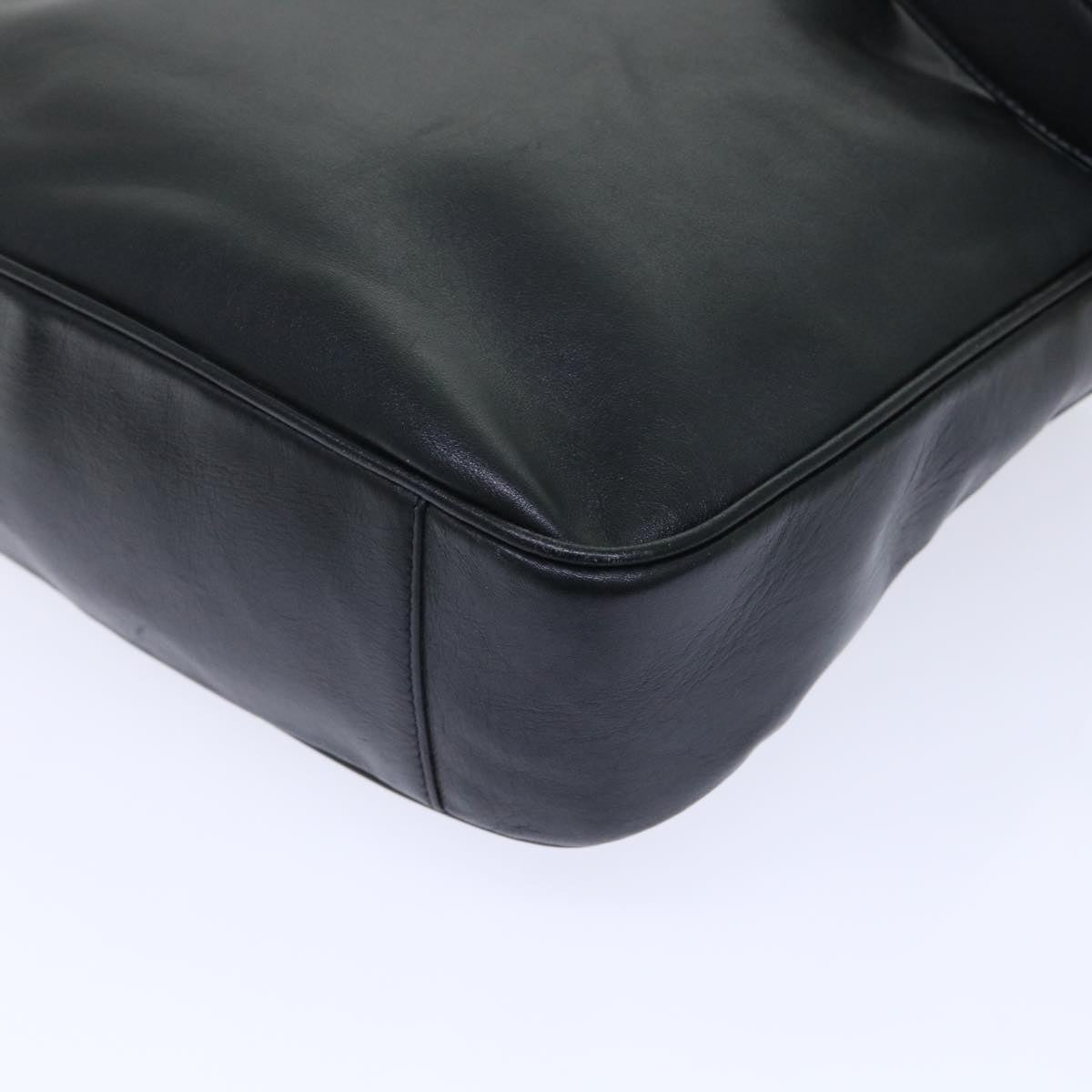 GUCCI Shoulder Bag Leather Black bs7234