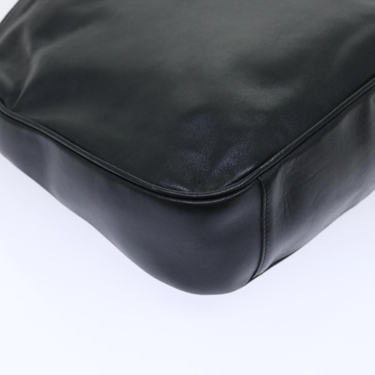GUCCI Shoulder Bag Leather Black bs7234