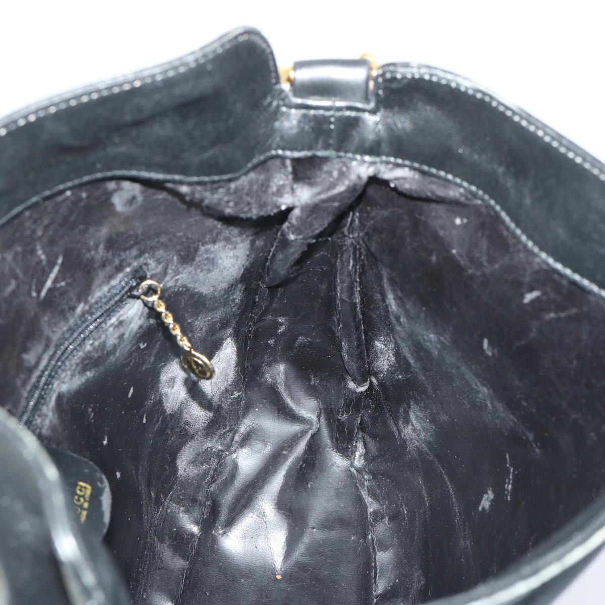 GUCCI Shoulder Bag Leather Black bs7234