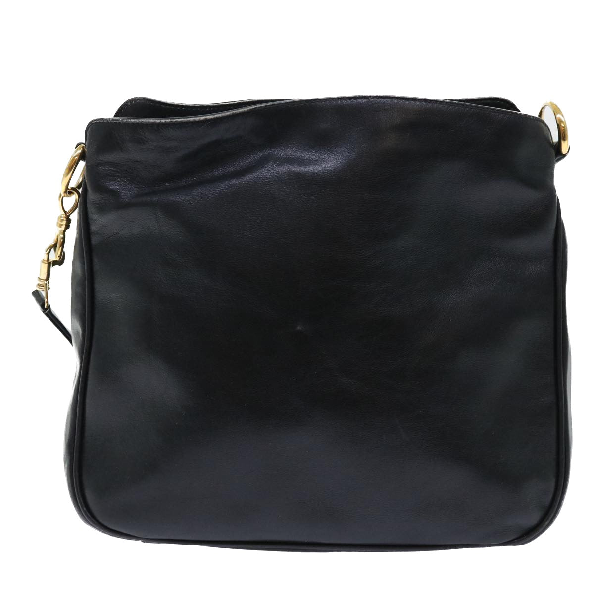 GUCCI Shoulder Bag Leather Black bs7234