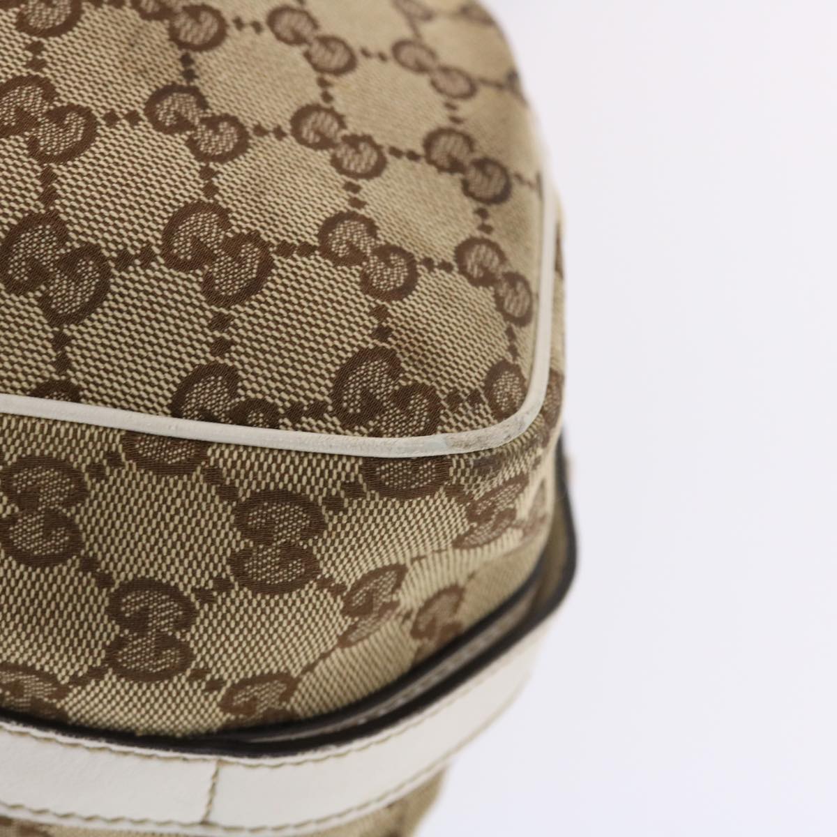 GUCCI GG Canvas Web Sherry Line Shoulder Bag Beige Red Green 232971 bs7254