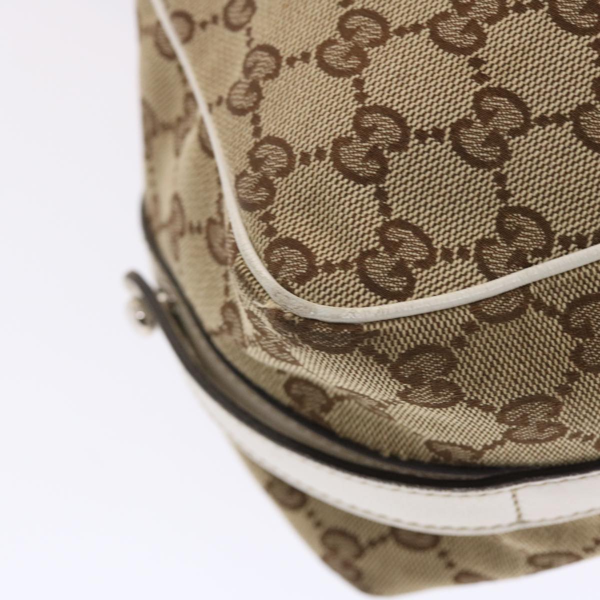 GUCCI GG Canvas Web Sherry Line Shoulder Bag Beige Red Green 232971 bs7254
