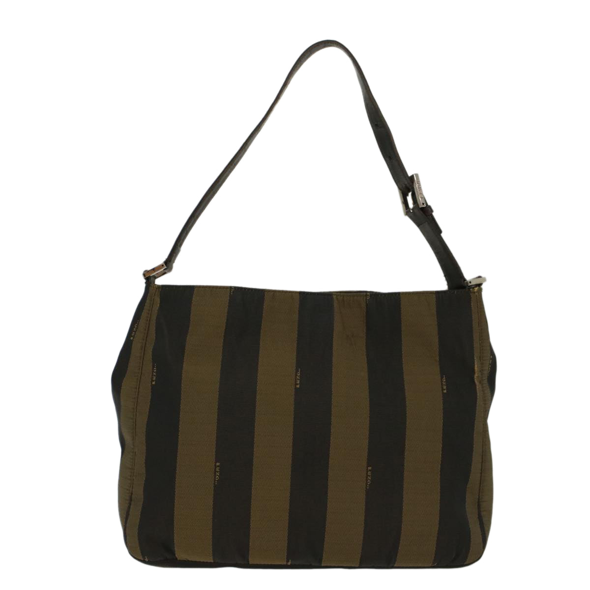 FENDI Pecan Canvas Shoulder Bag Nylon Brown bs7311