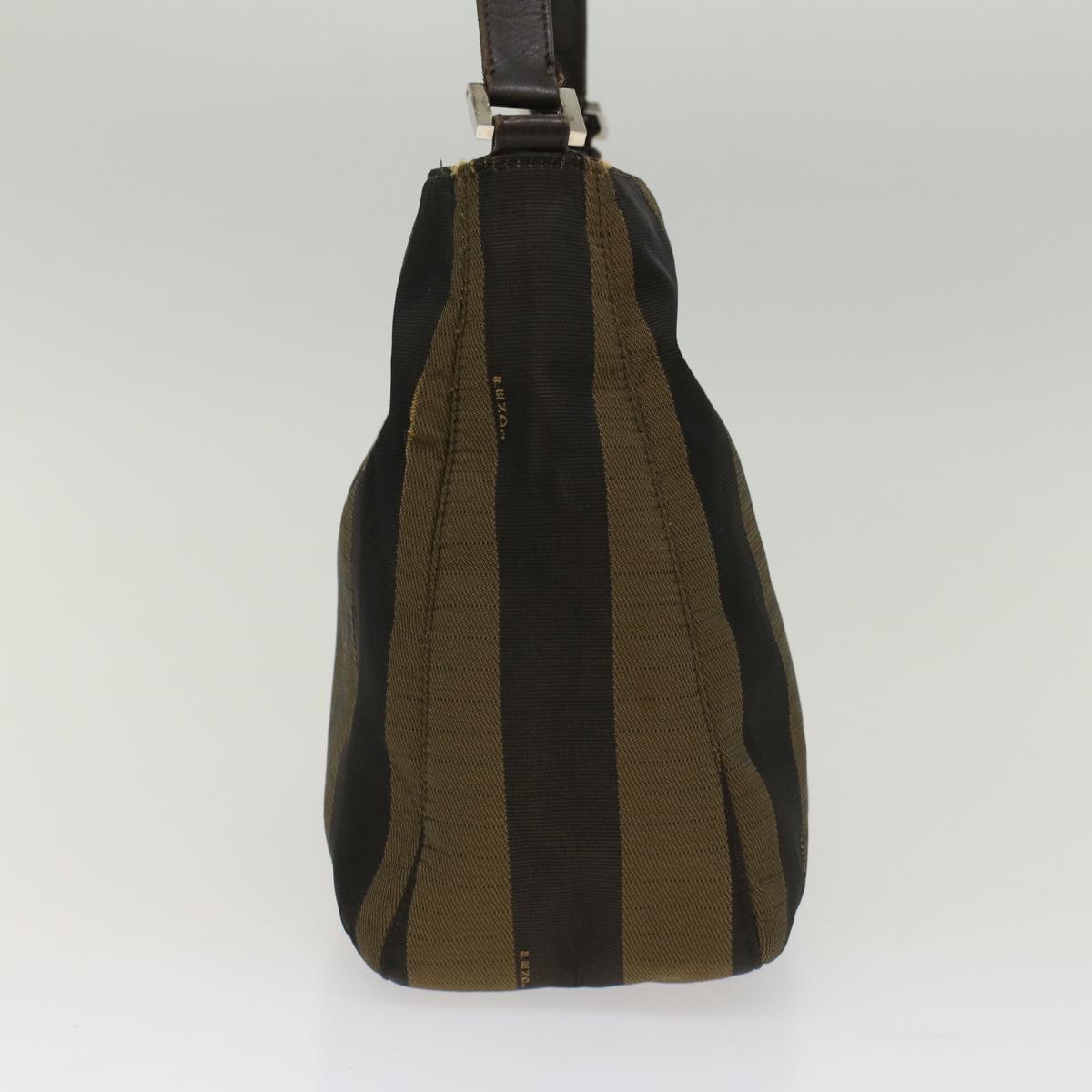FENDI Pecan Canvas Shoulder Bag Nylon Brown bs7311