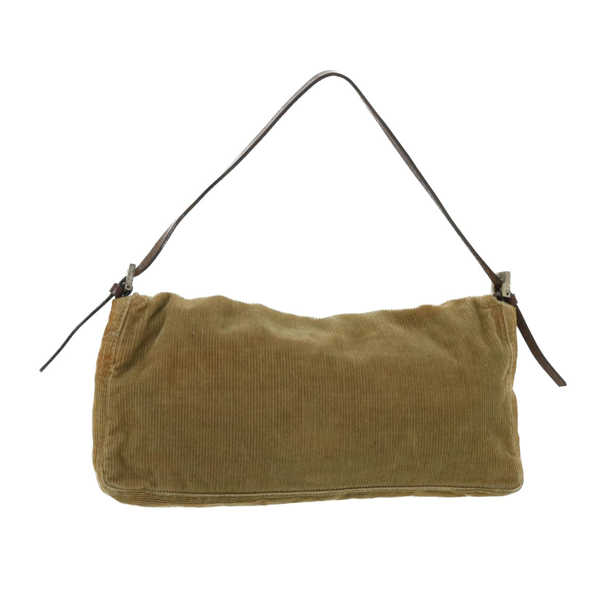 FENDI Shoulder Bag Corduroy Brown bs7333