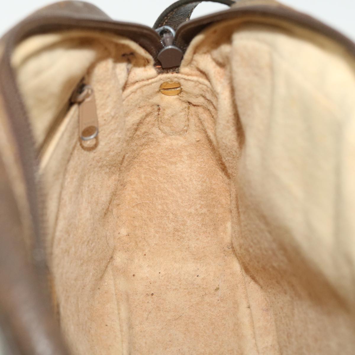 GUCCI GG Canvas Shoulder Bag Leather Beige 001 067 1283 bs7335