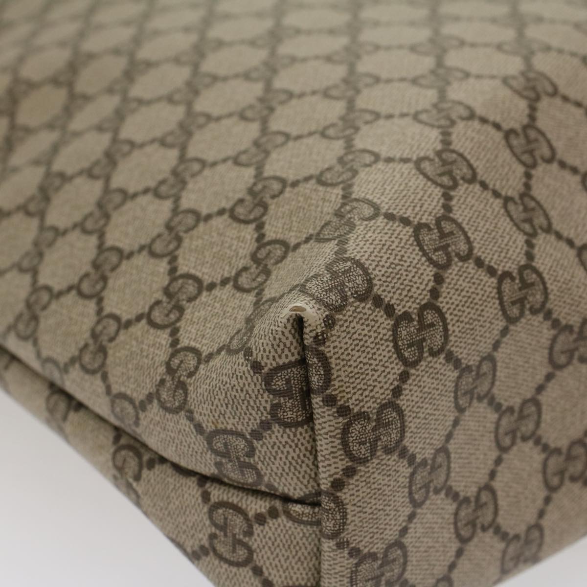 GUCCI GG Canvas Web Sherry Line Tote Bag Beige Red Green 39.02.003 bs7344