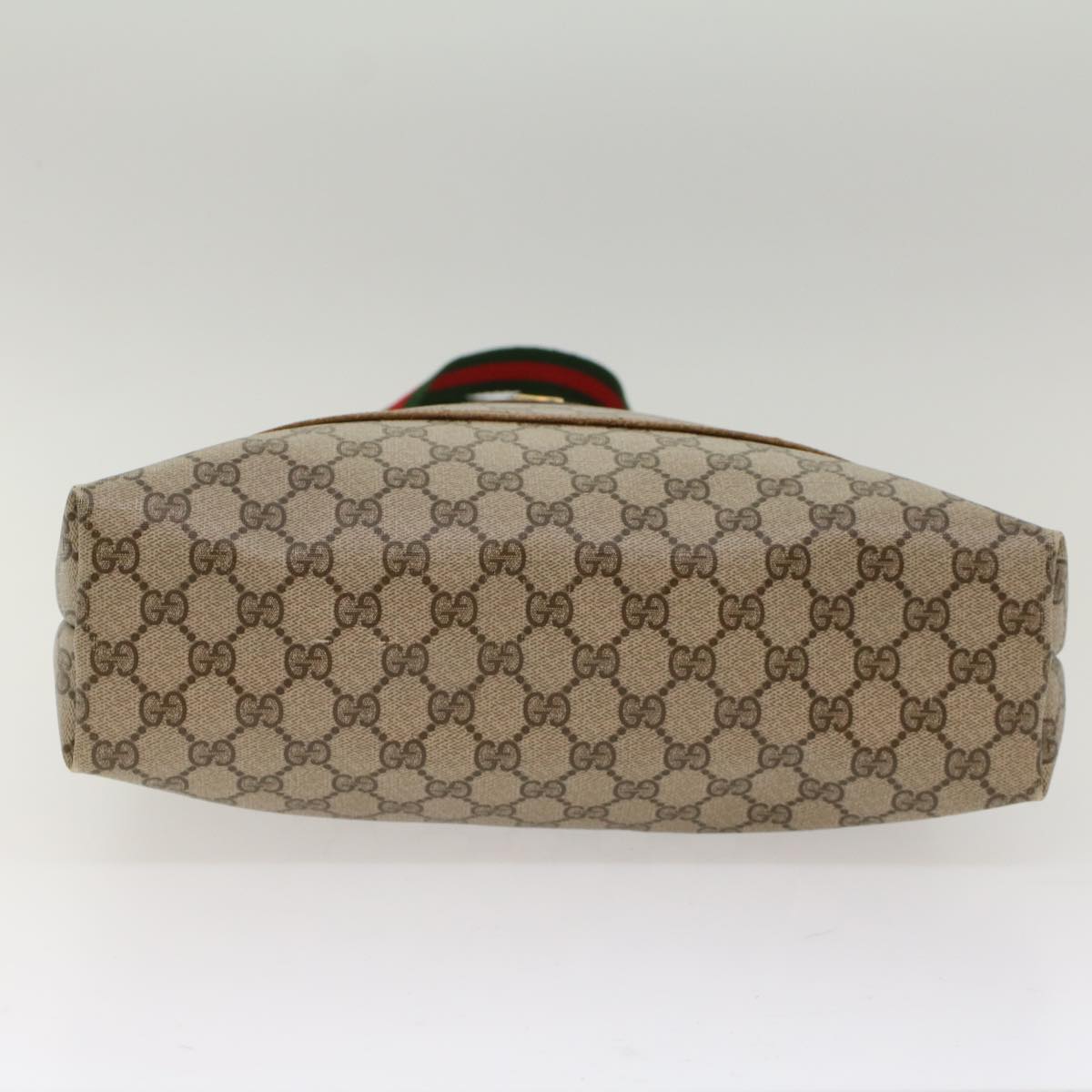 GUCCI GG Canvas Web Sherry Line Tote Bag Beige Red Green 39.02.003 bs7344