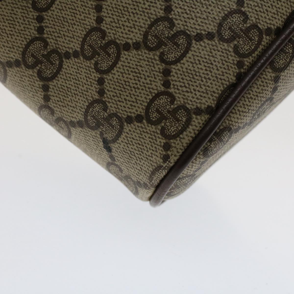 GUCCI GG Canvas Web Sherry Line Clutch Bag Beige Red 156.01.012 bs7348