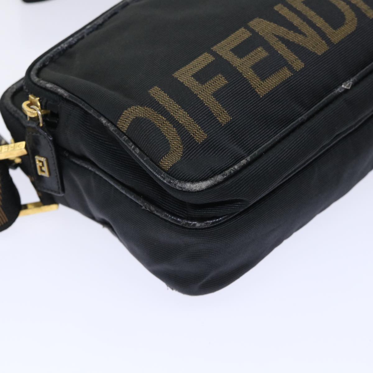 FENDI Shoulder Bag Nylon Black bs7384