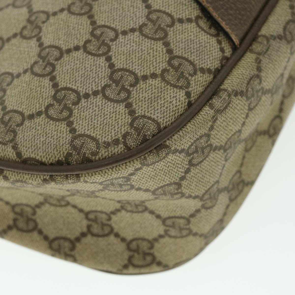 GUCCI GG Canvas Web Sherry Line Shoulder Bag Beige Red 89.02.032 bs7395