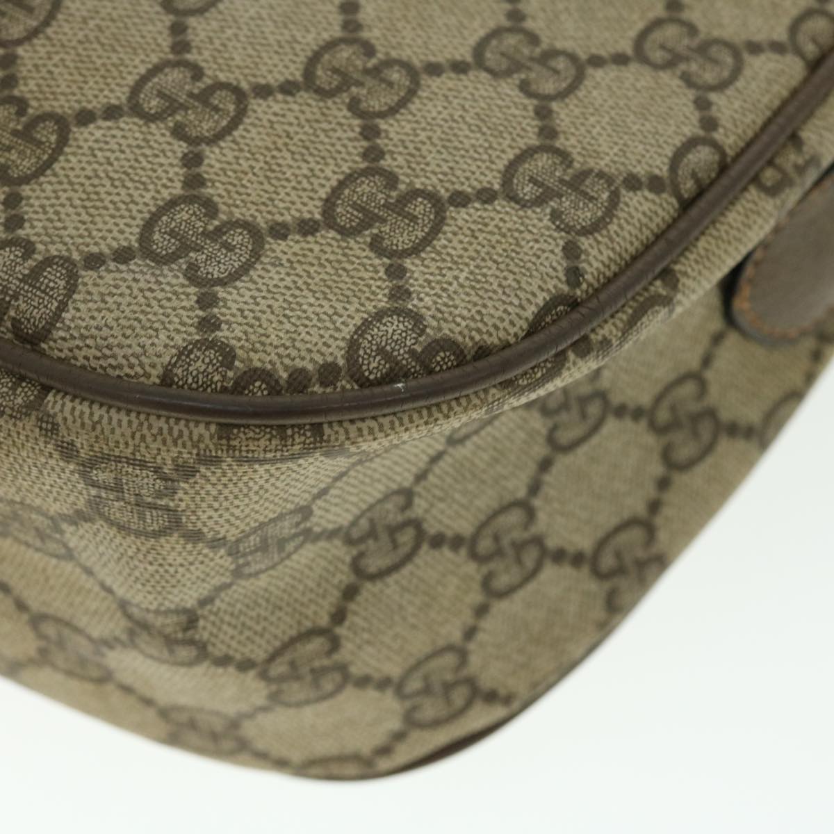 GUCCI GG Canvas Web Sherry Line Shoulder Bag Beige Red 89.02.032 bs7395