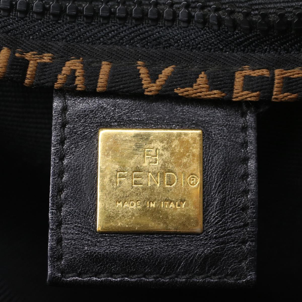 FENDI Tote Bag Nylon Black bs7442