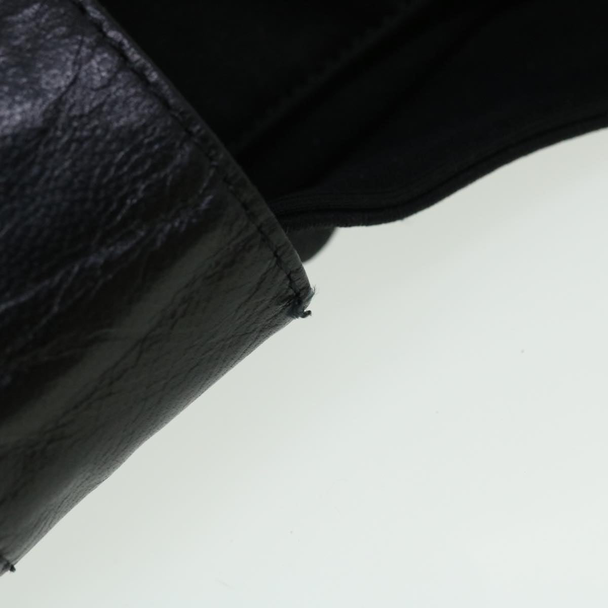 FENDI Mamma Baguette Shoulder Bag Nylon Black bs7517