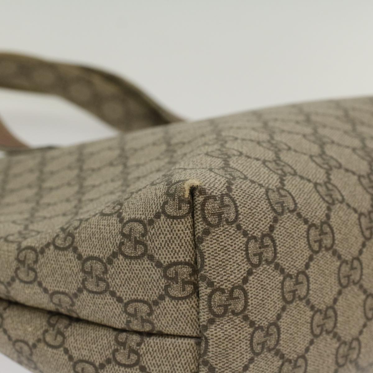 GUCCI GG Canvas Web Sherry Line Tote Bag Beige Green Red 211134 bs7521