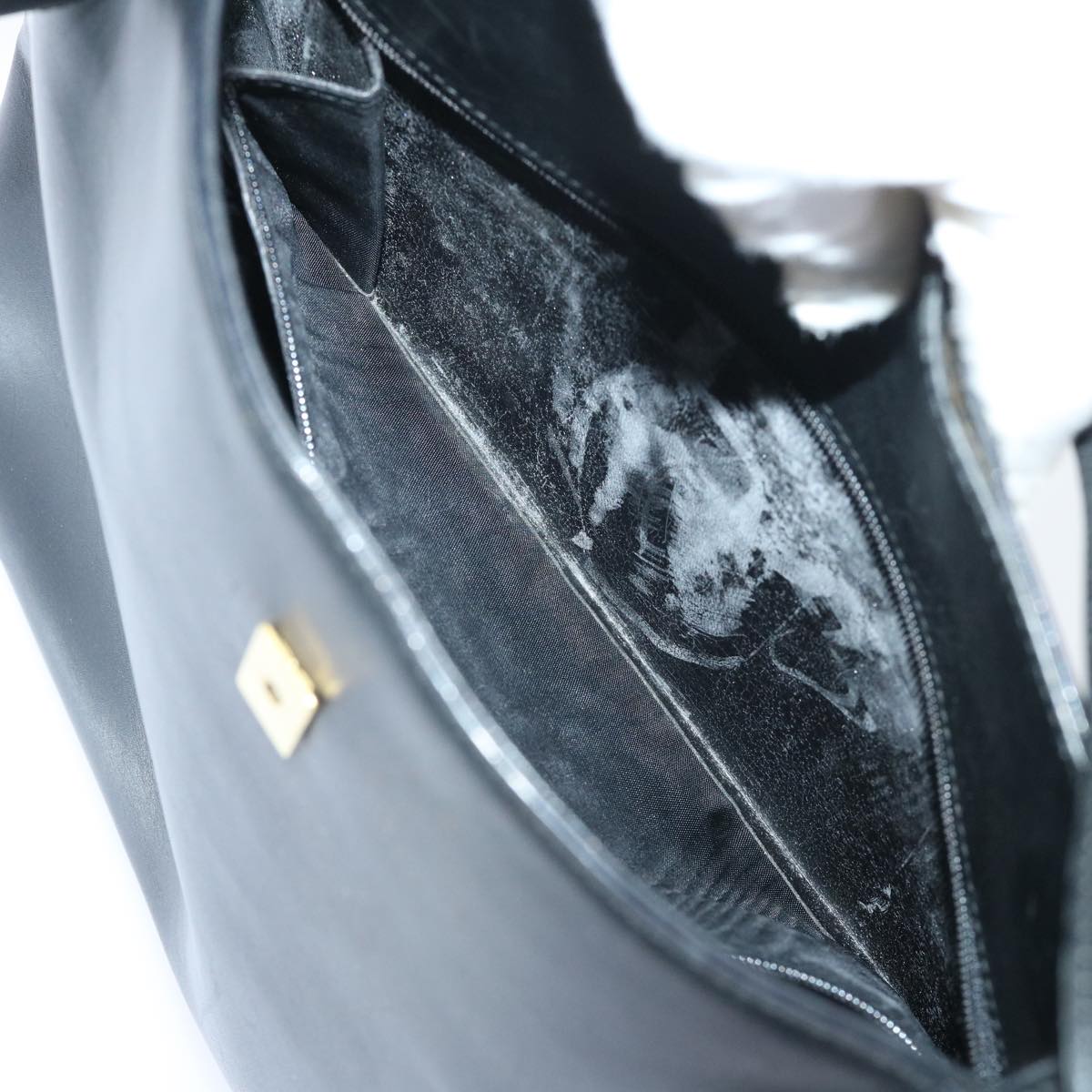 GUCCI Jackie Shoulder Bag Leather Nylon 2Set Black bs7522