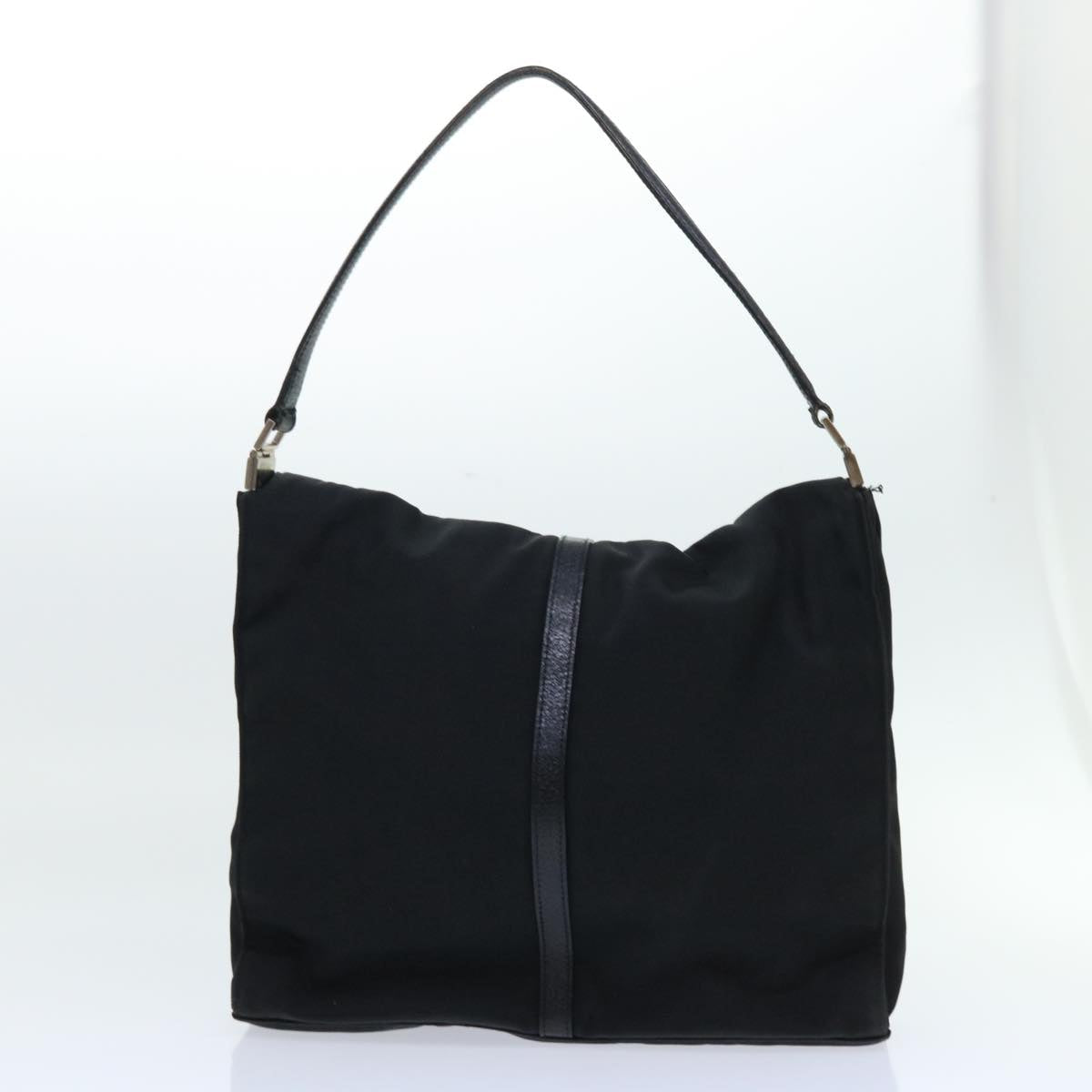 GUCCI Jackie Shoulder Bag Leather Nylon 2Set Black bs7522