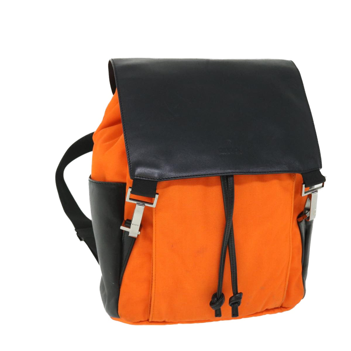 GUCCI Backpack Nylon Leather Orange 003•0233 bs7523