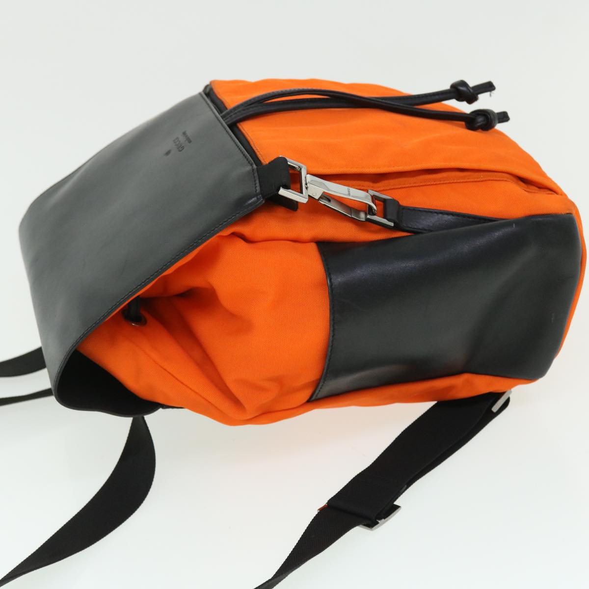 GUCCI Backpack Nylon Leather Orange 003•0233 bs7523