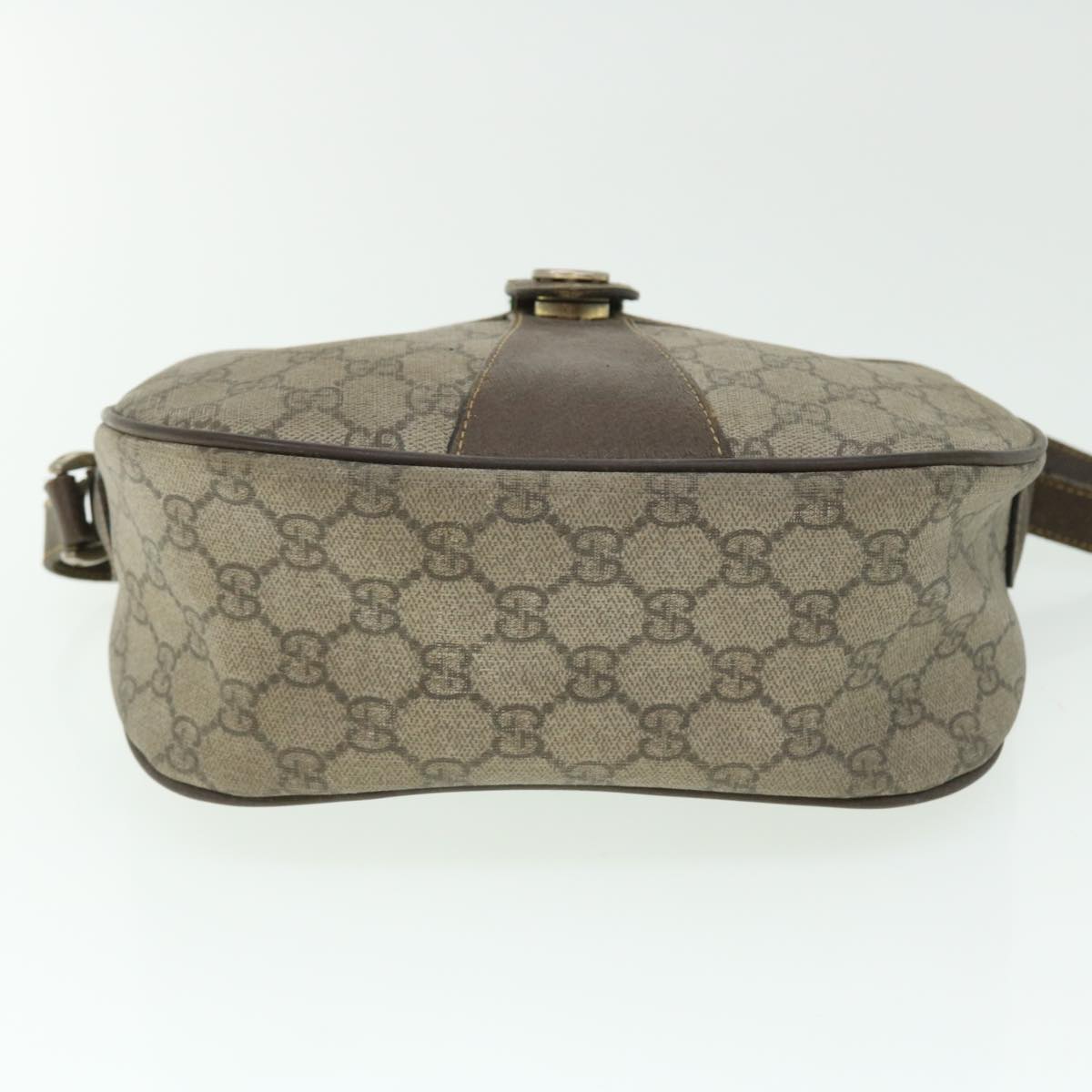 GUCCI GG Canvas Web Sherry Line Shoulder Bag Beige Red 89.02.032 bs7525