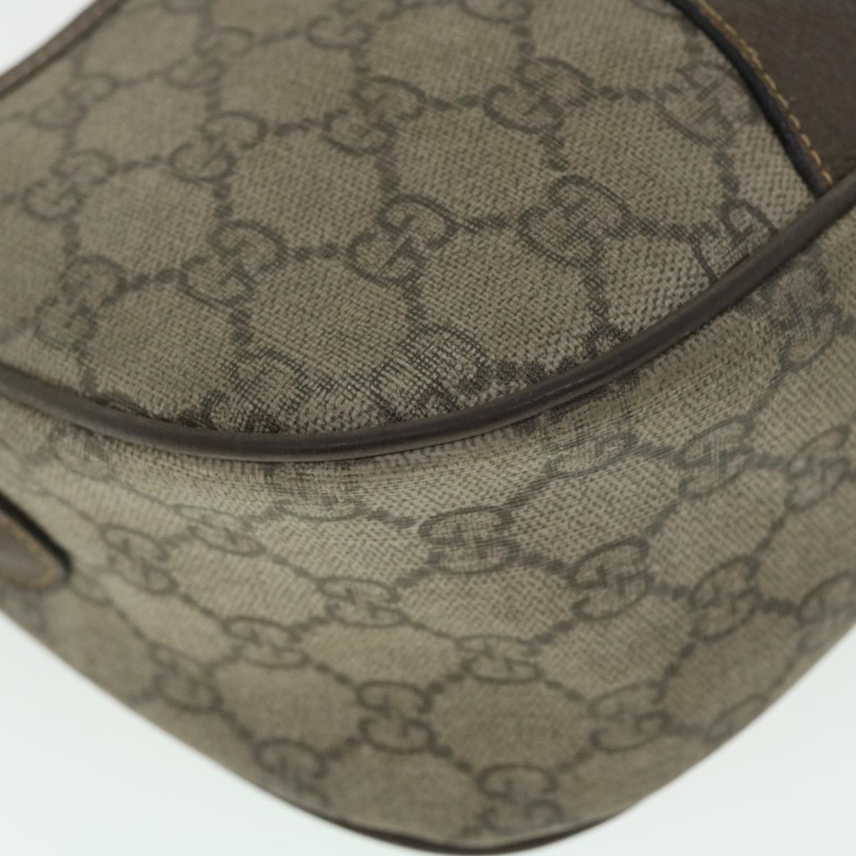 GUCCI GG Canvas Web Sherry Line Shoulder Bag Beige Red 89.02.032 bs7525