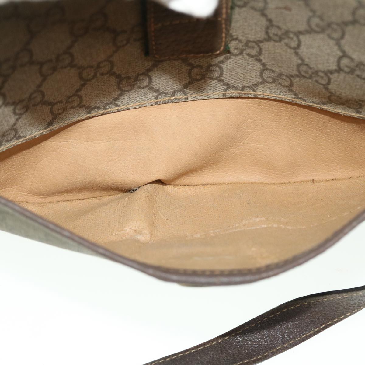 GUCCI GG Canvas Web Sherry Line Shoulder Bag Beige Red 89.02.032 bs7525