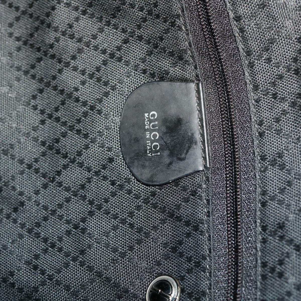 GUCCI Bamboo Shoulder Bag Nylon Black 001•1577 bs7567