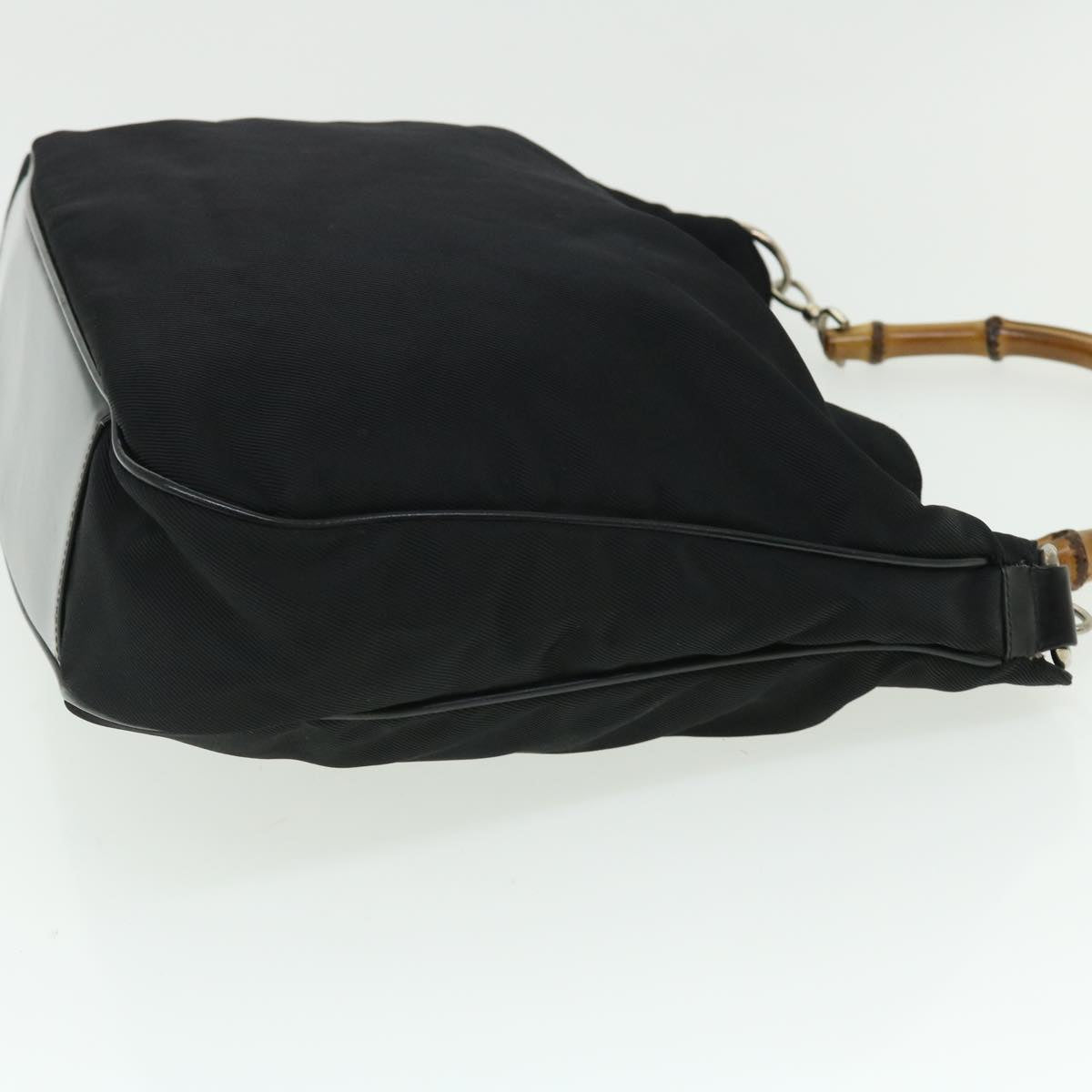 GUCCI Bamboo Shoulder Bag Nylon Black 001•1577 bs7567