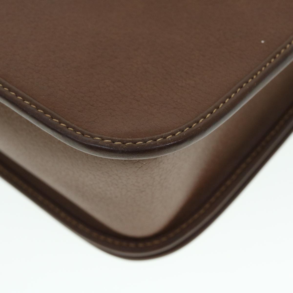 GUCCI Shoulder Bag Leather Brown bs7660