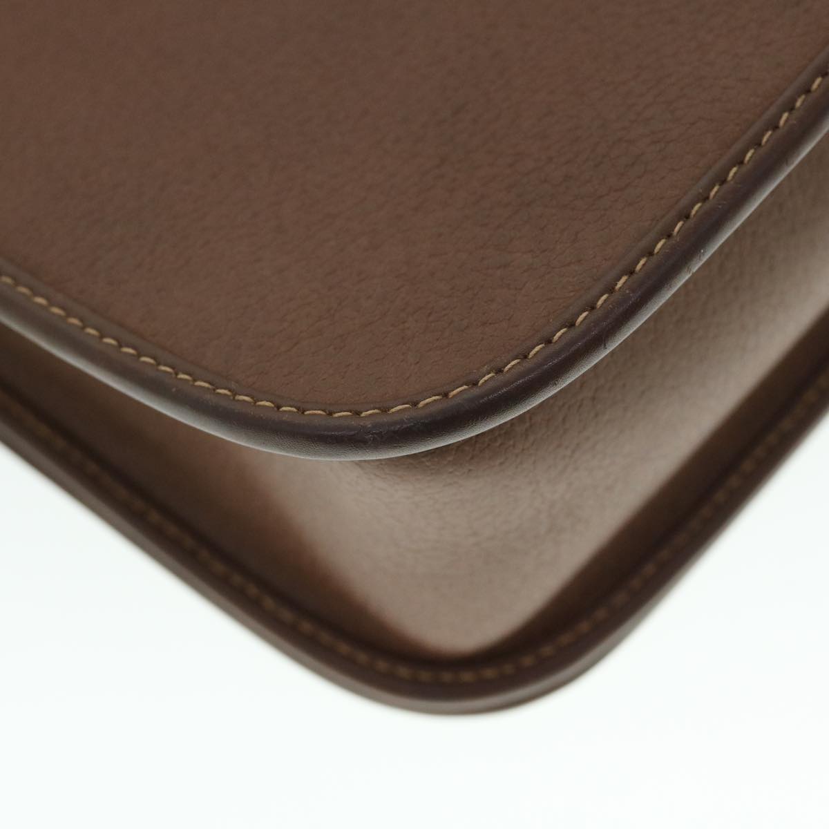 GUCCI Shoulder Bag Leather Brown bs7660