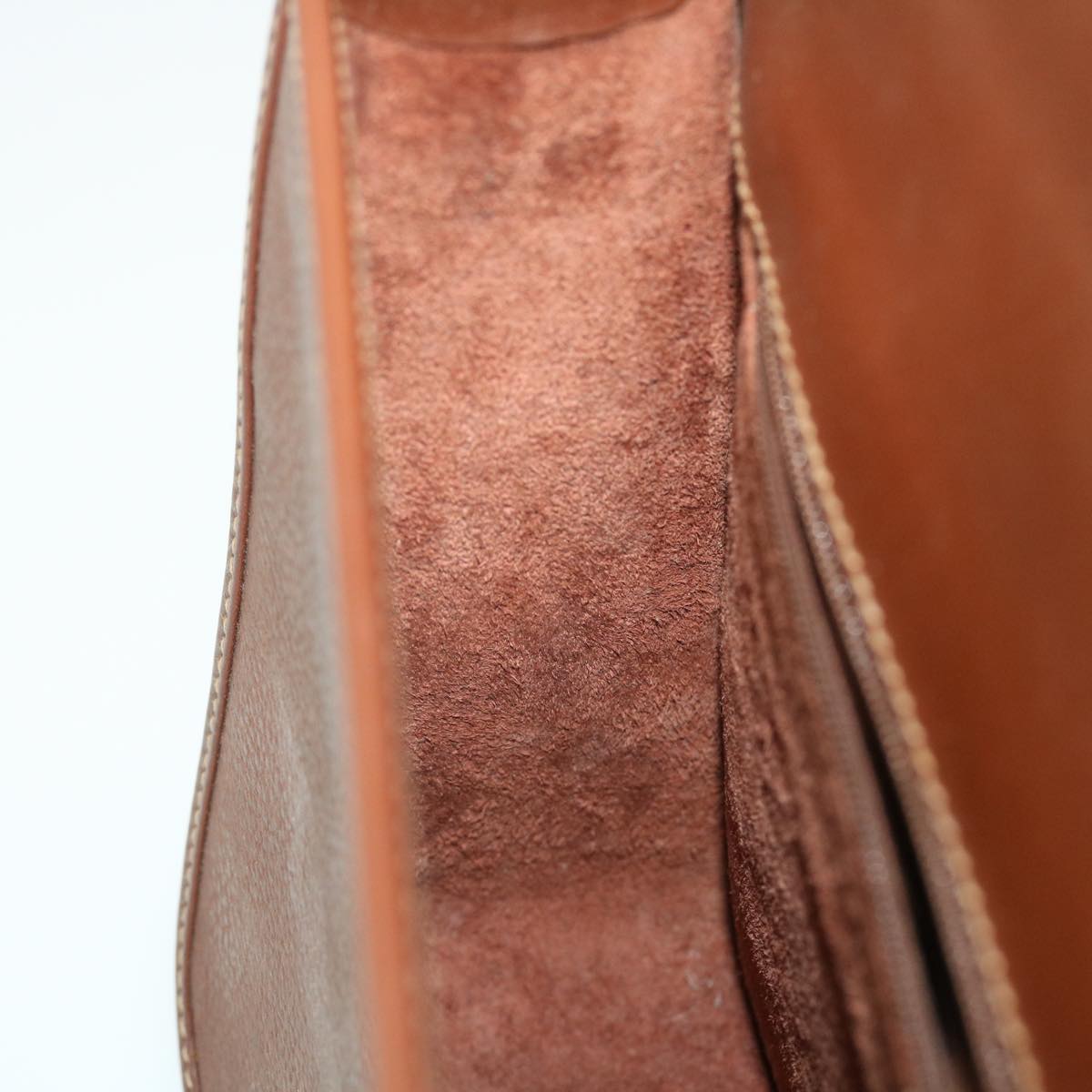 GUCCI Shoulder Bag Leather Brown bs7660