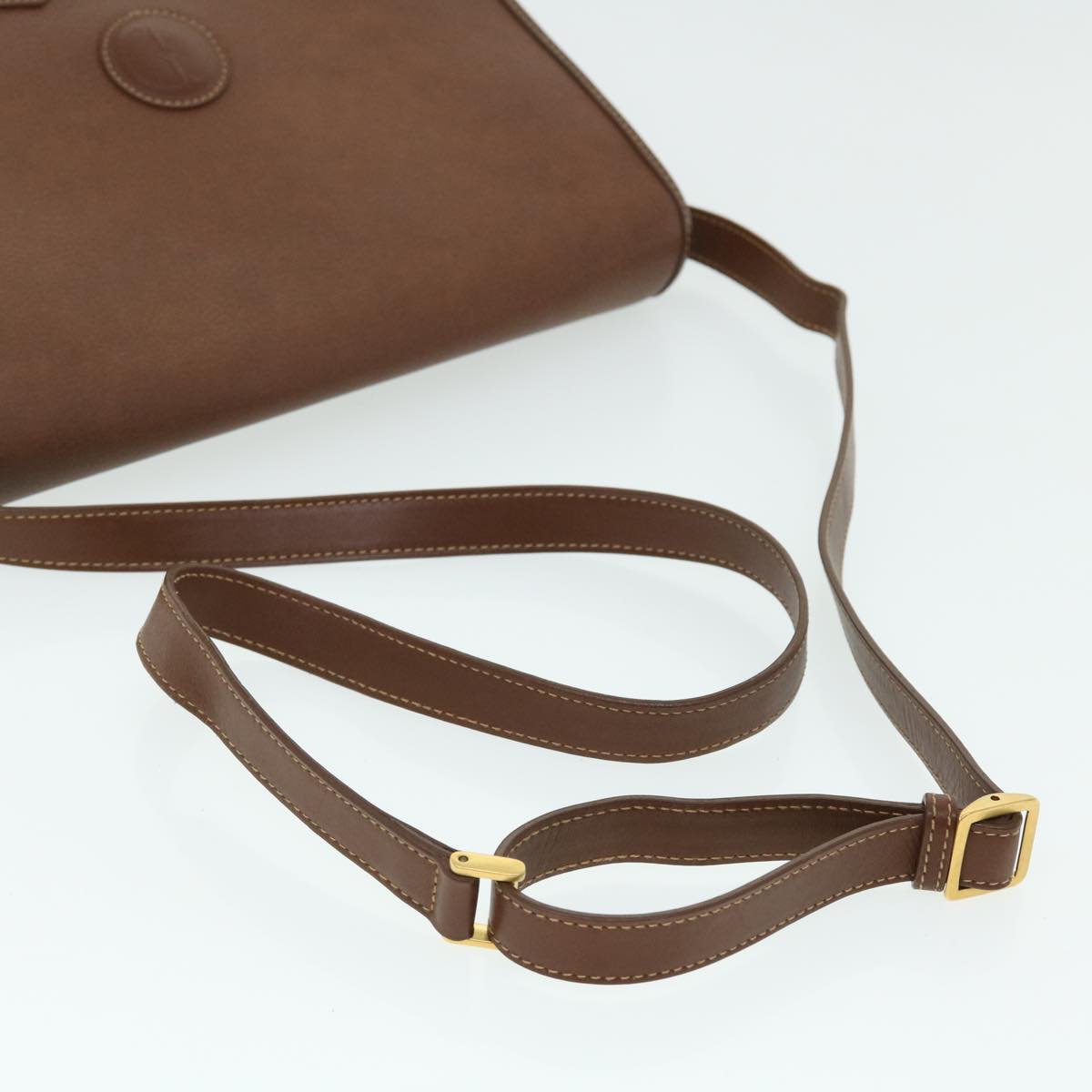 GUCCI Shoulder Bag Leather Brown bs7660